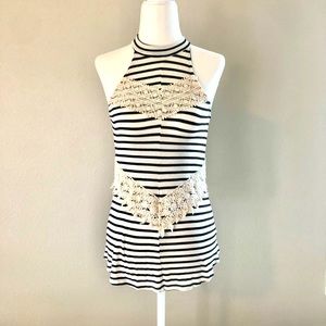 Blushed Around the Neck Sleeveless Shirt - Size: Small